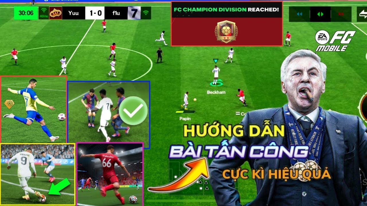 TOP 7 BÀI ĐÁNH TẤN CÔNG ĐƠN GIẢN HIỆU QUẢ NHẤT TRONG FC MOBILE | TIKITAKA CHỌC KHE OVERLAP ..