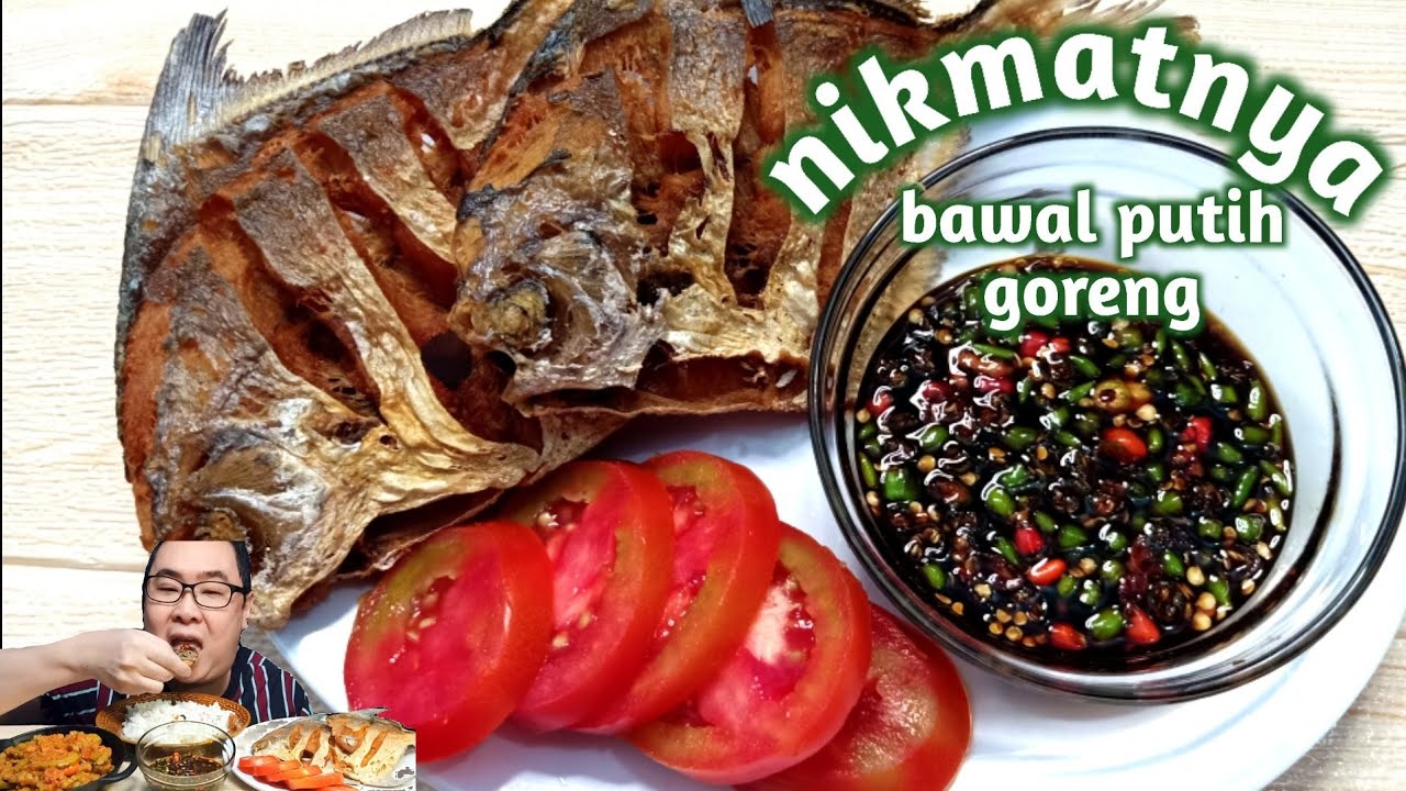 MUKBANGASMR ‼️ BAWAL PUTIH GORENG COCOL SAMBEL KECAP CABE RAWIT ⁉️ MANTAP