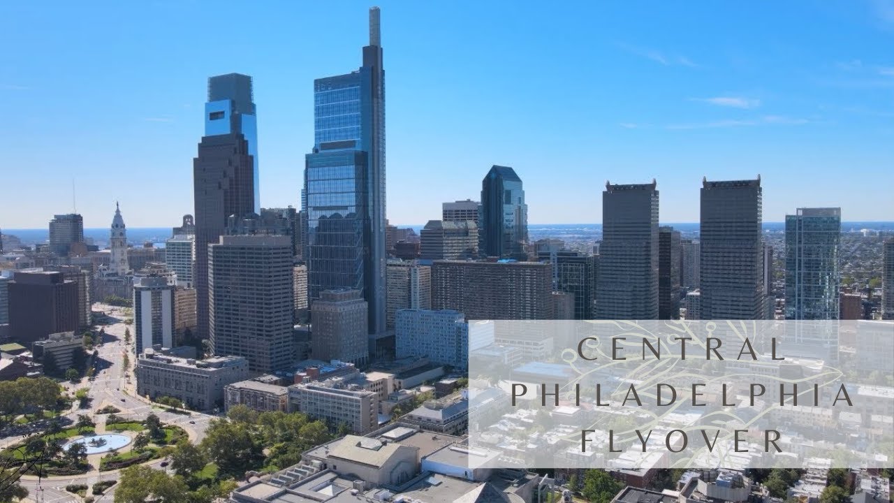 Philadelphia Drone Footage | Comcast Center and Central Phila Aerial views | Fairmount Park [4K]