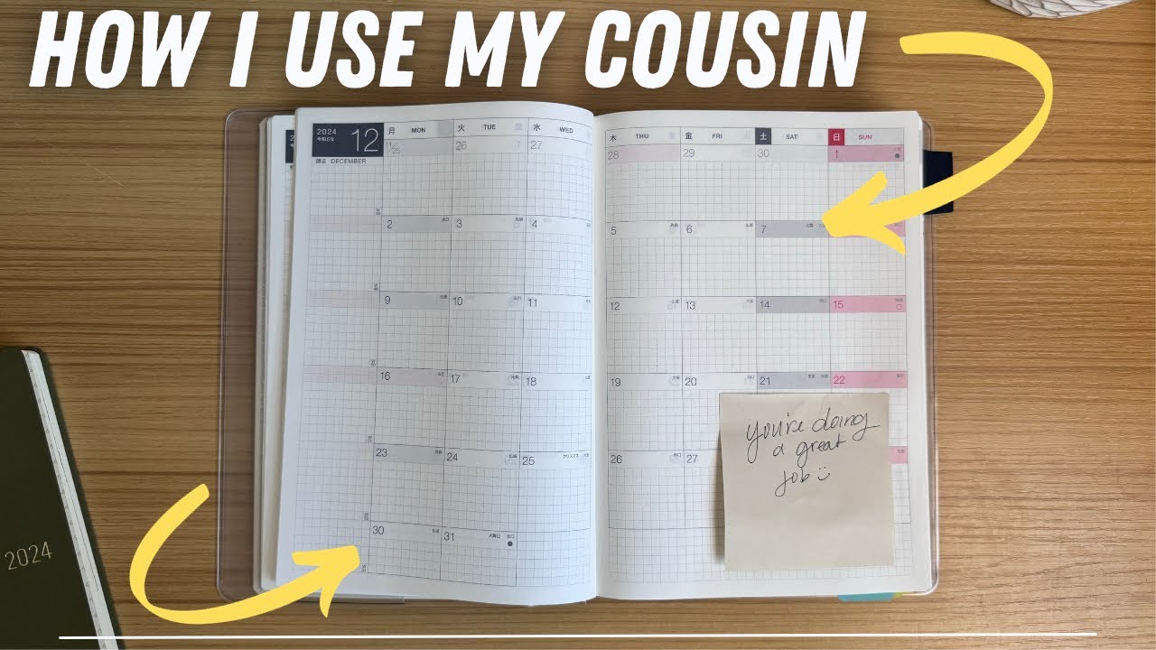 planner flip through 〰️ hobonichi cousin routine and layouts