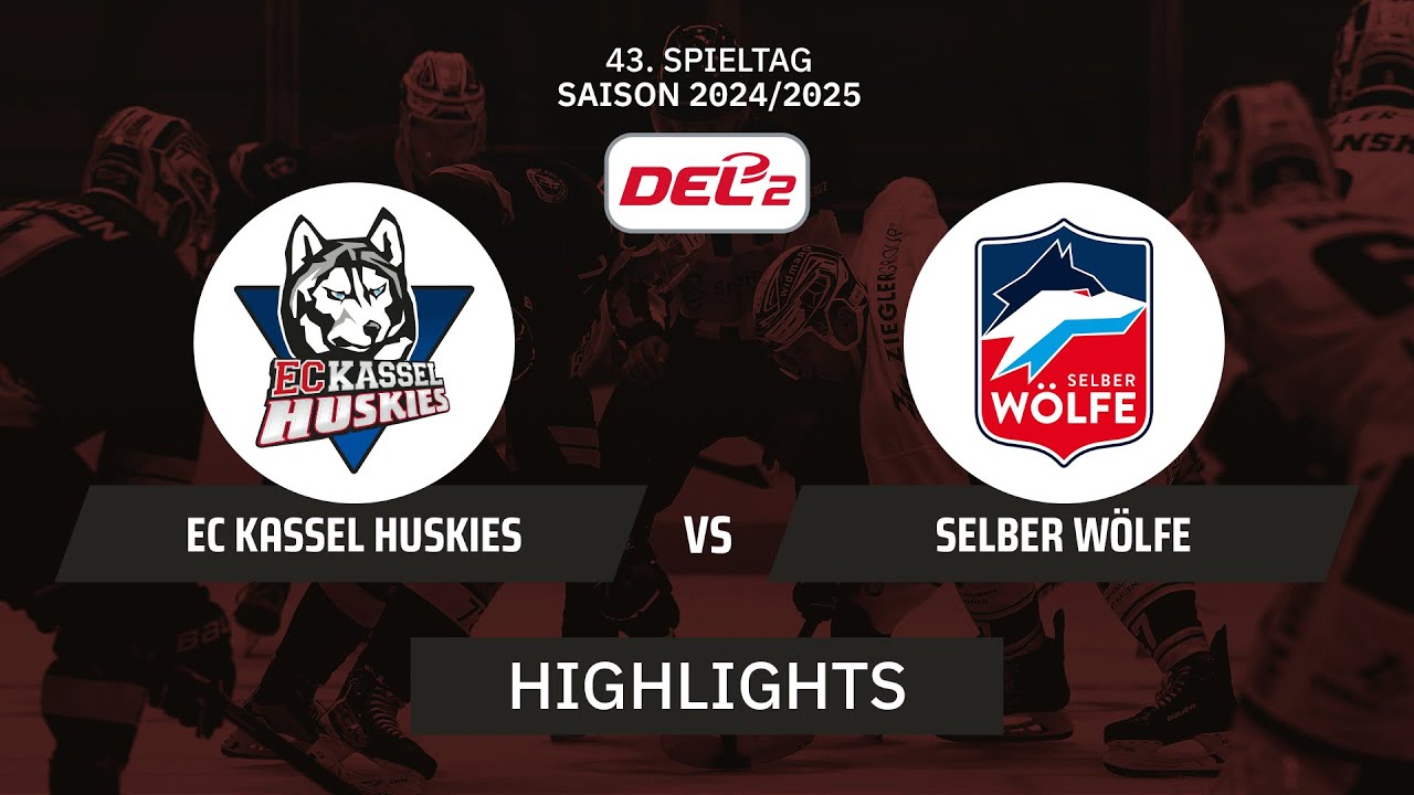 DEL2: EC Kassel Huskies vs. Selber Wölfe I Highlights - 43. Spieltag | SDTV Eishockey
