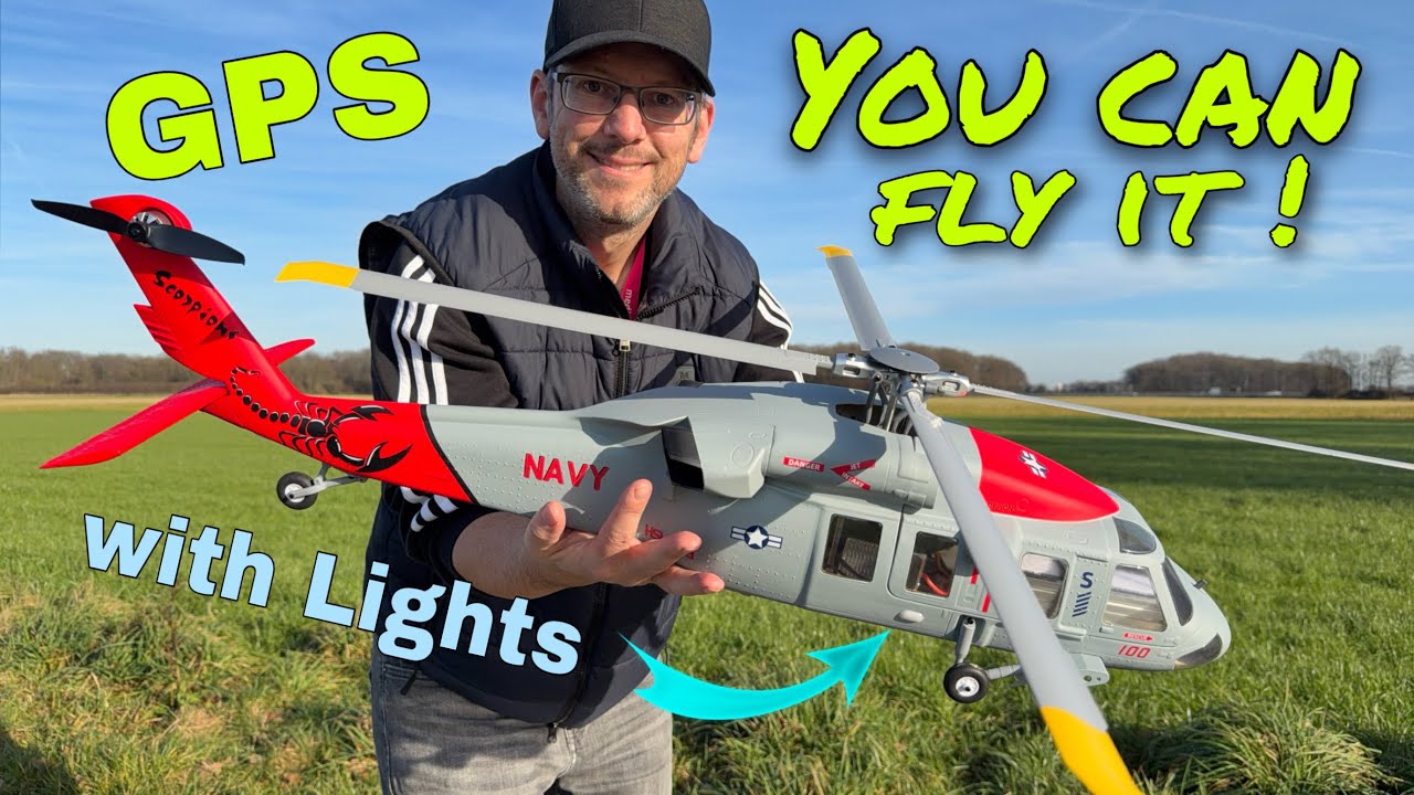 FlyWing Seahawk MH-60R GPS mit neuem H-ACE | RC Helikopter f&uuml;r Anf&auml;nger | easy to fly | Full Review 
