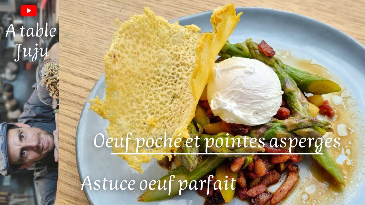 Oeuf poché aux asperges entrée facile