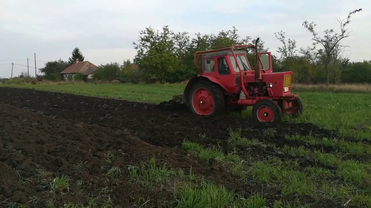 Mtz-50/80as motorral/szánt. 50éves 3fejes ruszki eke👍😉 Magyarországon.