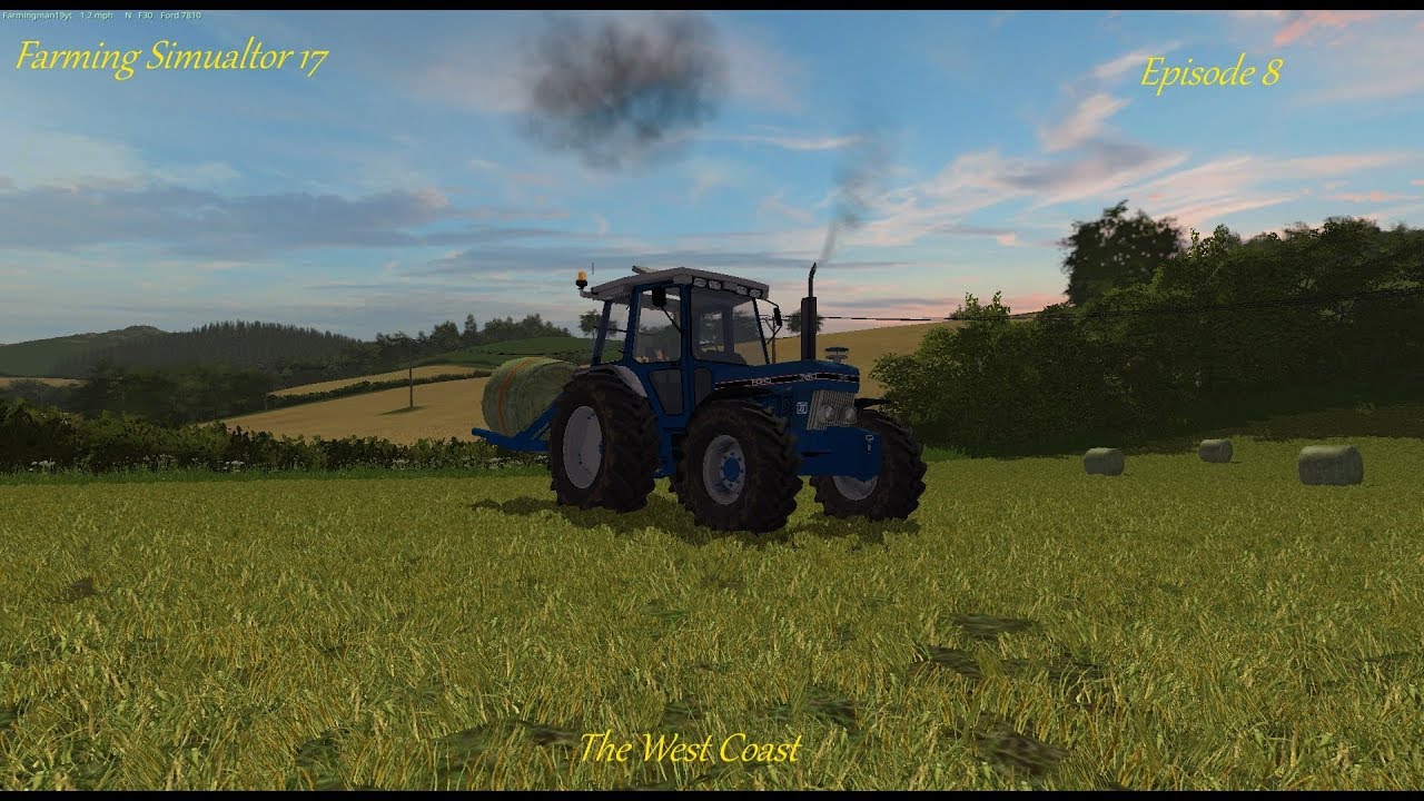Fs 17 - The West Coast - Episode 8 - Moving Bales With 7810