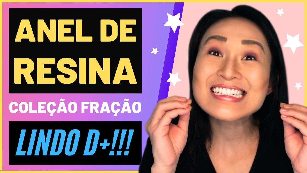 COMO FAZER UM ANEL DE RESINA - COLEÇÃO FRAÇÃO