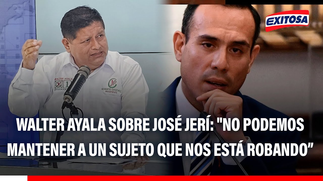 🔴🔵 Walter Ayala sobre José Jerí: 