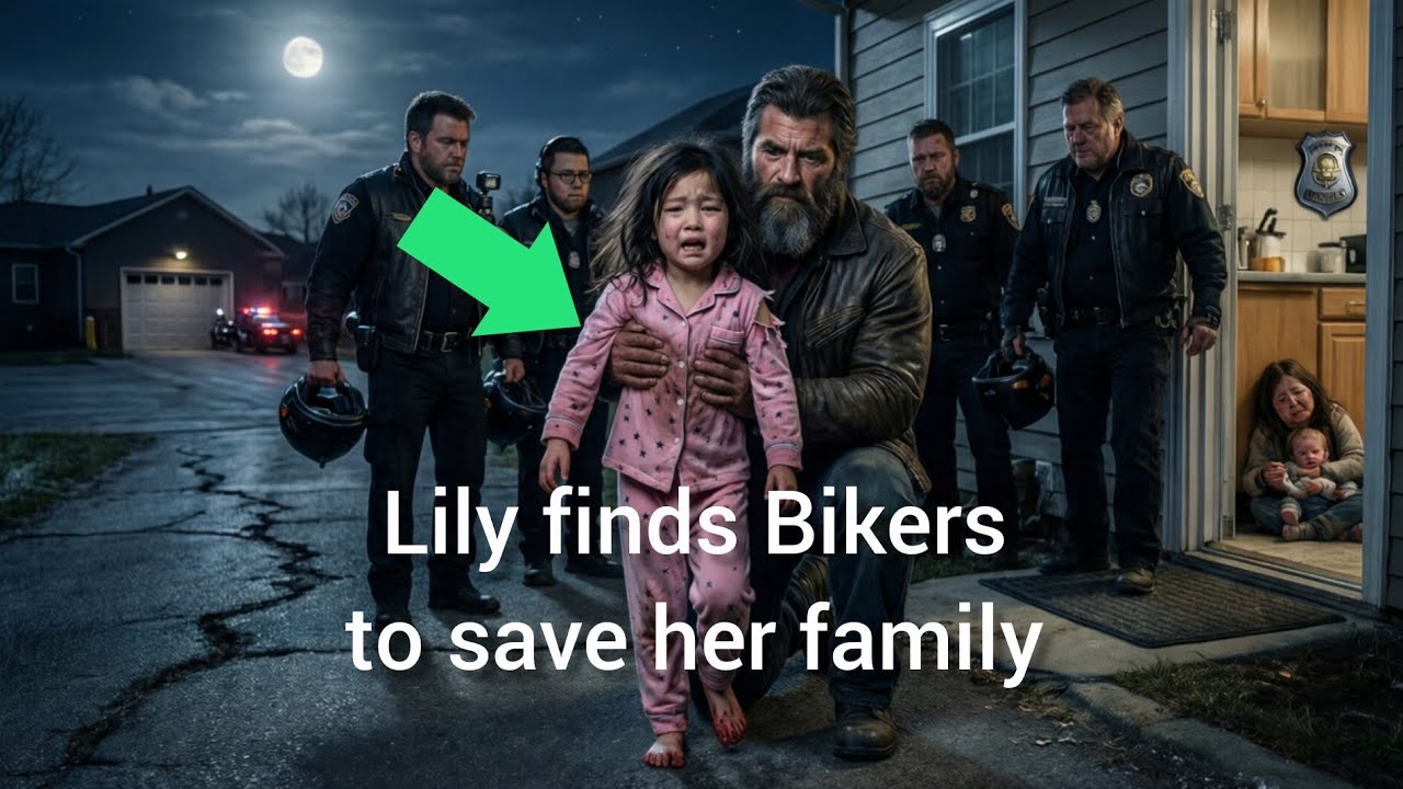 5-year-old Ran Two Miles Barefoot At Midnight To Find Bikers,- What She Told Them Changed Everything