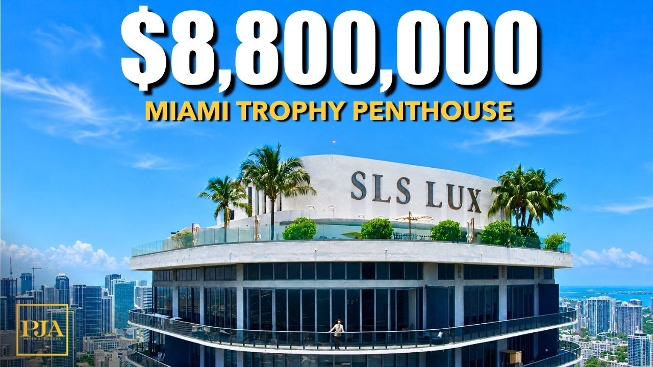 Обзор пентхауса за $8,8 млн в SLS LUX Brickell, Майами | Питер Дж. Анкона