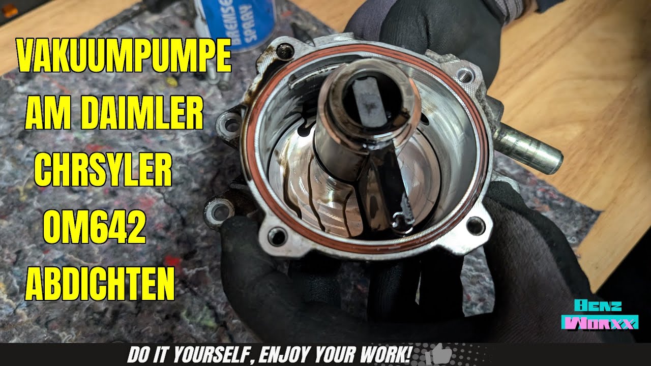 Seal the vacuum pump on OM642, Mercedes Benz, Chrysler and Jeep 3.0L Diesel