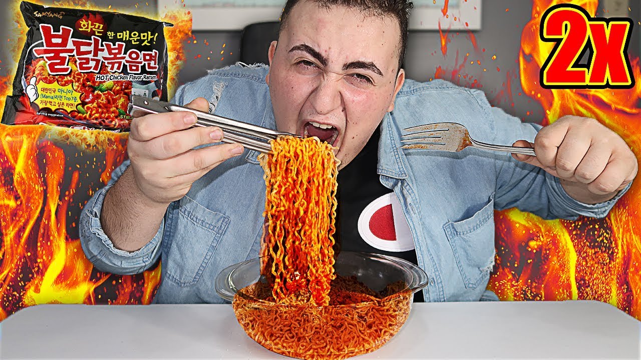 NUCLEAR FIRE NOODLE CHALLENGE!! (I CRIED) 🔥