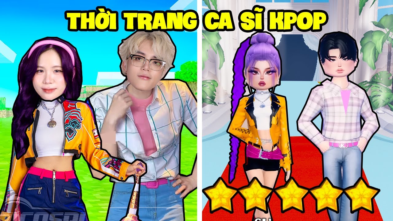 SAMMY VÀ PHONG CẬN CHƠI GAME THỜI TRANG PHIÊN BẢN CA SĨ KPOP TRONG ROBLOX