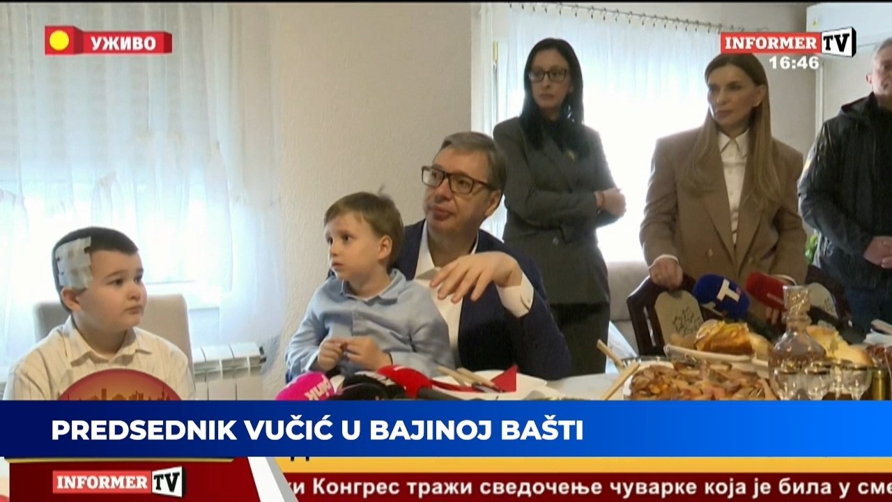 NAJNOVIJA VEST 15.3.2026. Predsednik Vučić u poseti porodici Knežević