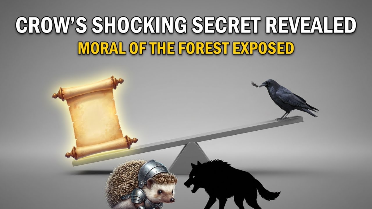 The Crow Who Stole a Secret | A Hedgehog’s Armor, A Wolf’s Defeat, and a Shocking Truth | Best Moral
