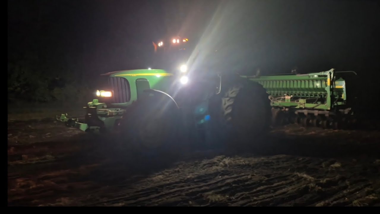 Planting Rye in one of my hay fields!