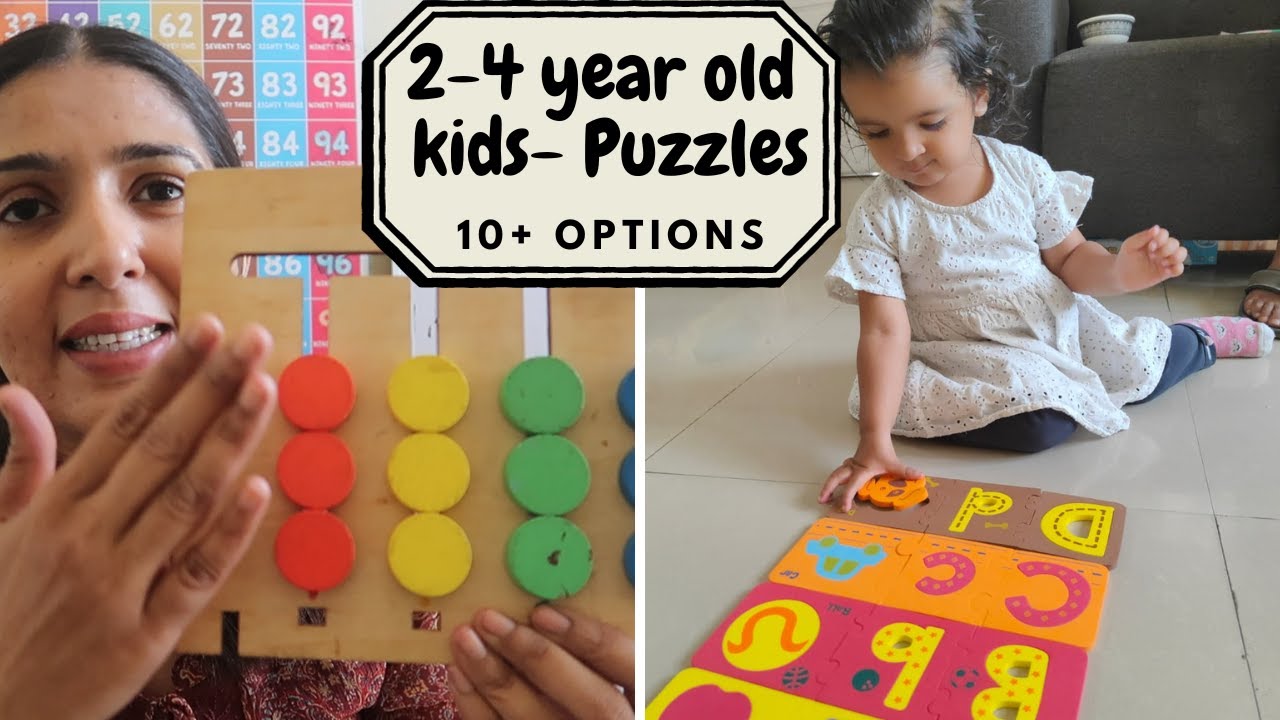 Puzzles for 2  to 4 year old kids | Best for brain development |10 + ideas | Amazon India