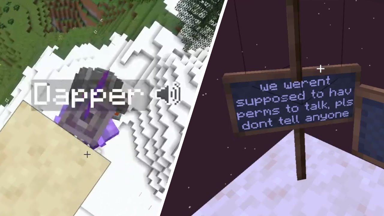 Dapper случайно открыл свой микрофон на стриме Badboyhalo перед 10 000 человек на QSMP Minecraft
