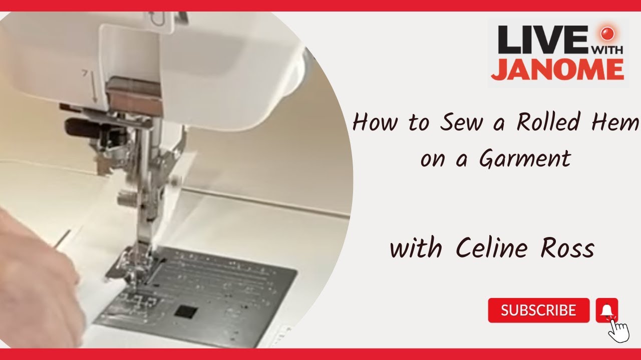 How to Sew a Rolled Hem on a Garment