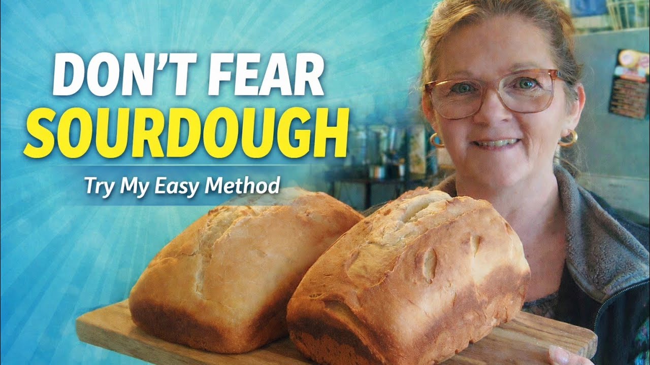 Intimidated By Homemade Sourdough? Try my easy method! #easysourdoughbread 