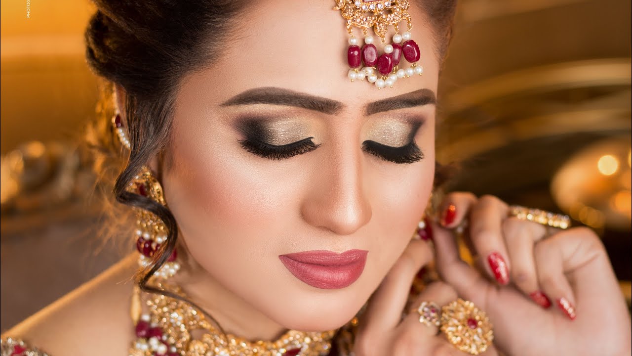 Beautiful Barat makeup tutorial with Gabrini products | Farah’s beauty salon |