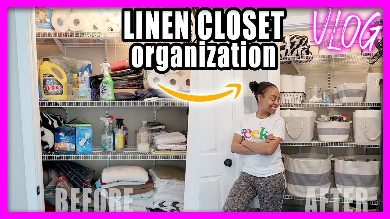REALISTIC Linen Closet Transformation! (Before & After) YOU Can Do This!