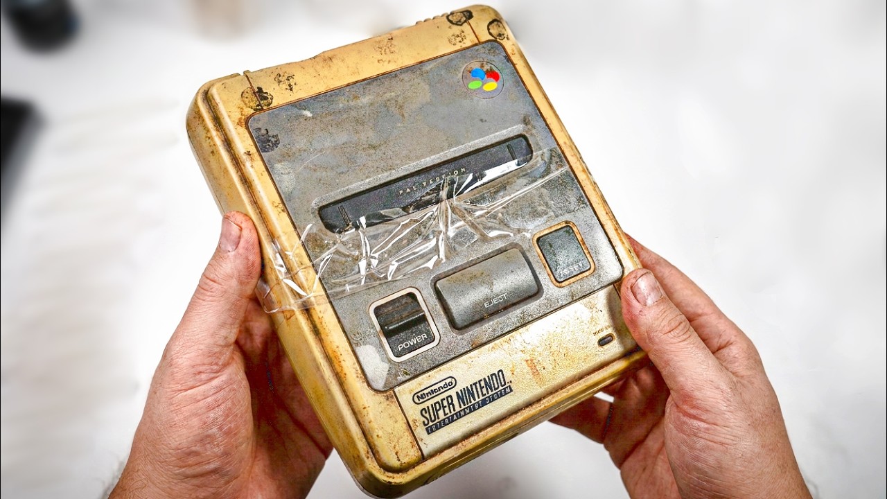 ✨ Полное Восстановление: Самая Красивая Японская Super Famicom – От Свалки до Детских Грёз! 🎮