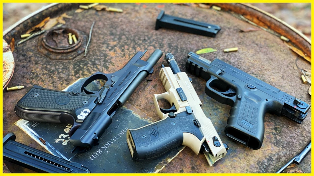 Send In The Clones 22 Pistols / ISSC M22 GSG Firefly & Beretta 92 with Ciener Conversion