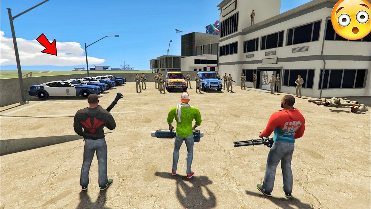 Jack with Red Franklin Black Franklin Vs Police Wale Indian bike diamond golden G-wagon Chori?.. #1