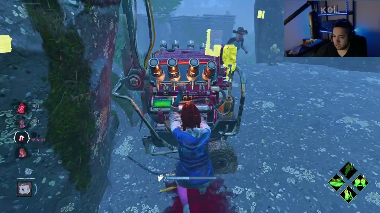 Dead By Daylight Survivor helped me last game so i returned the favor