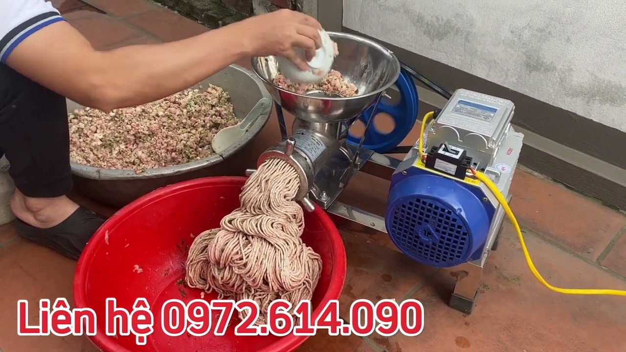 Máy xay thịt - máy xay xương - máy xay cá nguyên con - máy xay gà - máy xay chả cá - máy xay cua ốc