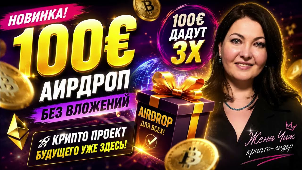 100&euro; AIRDROP | Новинка БЕЗ ВЛОЖЕНИЙ? Разбираемся, что это за проект!
