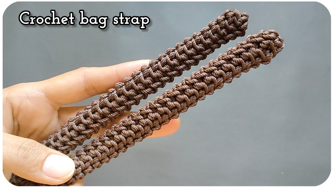 Bag rope crochet tutorial // tutorial tali tas rajut yang  mudah dibuat, simpel dan anti melintir