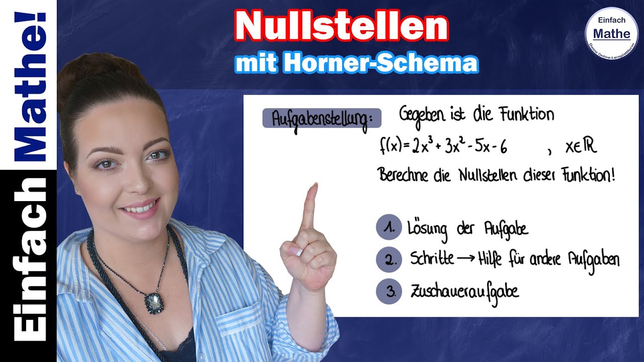 Nullstellen mit Horner-Schema berechnen by einfach mathe!