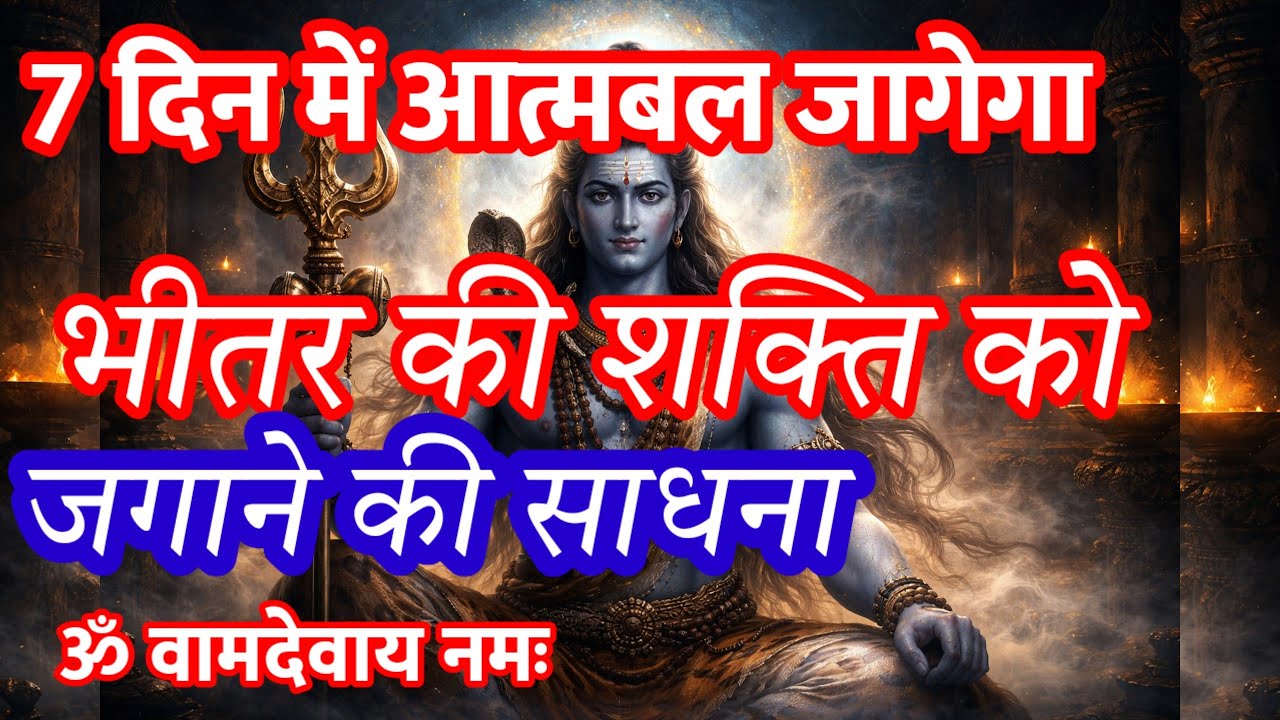 7 दिन में आत्मबल जागेगा | ॐ वामदेवाय नमः | भीतर की शक्ति को जगाने की साधना