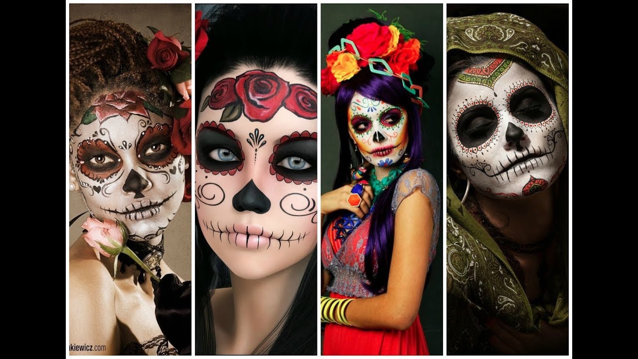 Las mejores Catrinas 1 The Best Skull Makeup Looks for Halloween 1