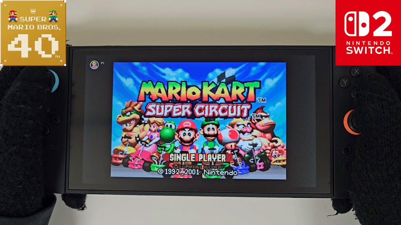 Mario Kart Super Circuit - Nintendo Switch 2 Handheld Mode Gameplay