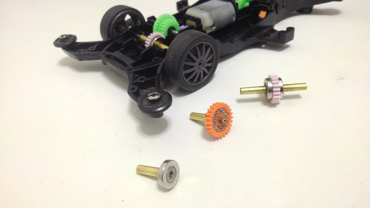 ネオジム磁石でミニ四駆用のボールデフを自作