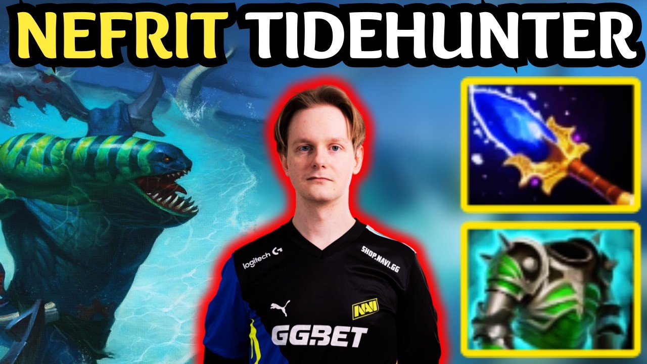 🔥 NEFRIT TIDEHUNTER Offlane 16000 MMR &mdash; ONE RAVAGE GG 🔥 Dota 2