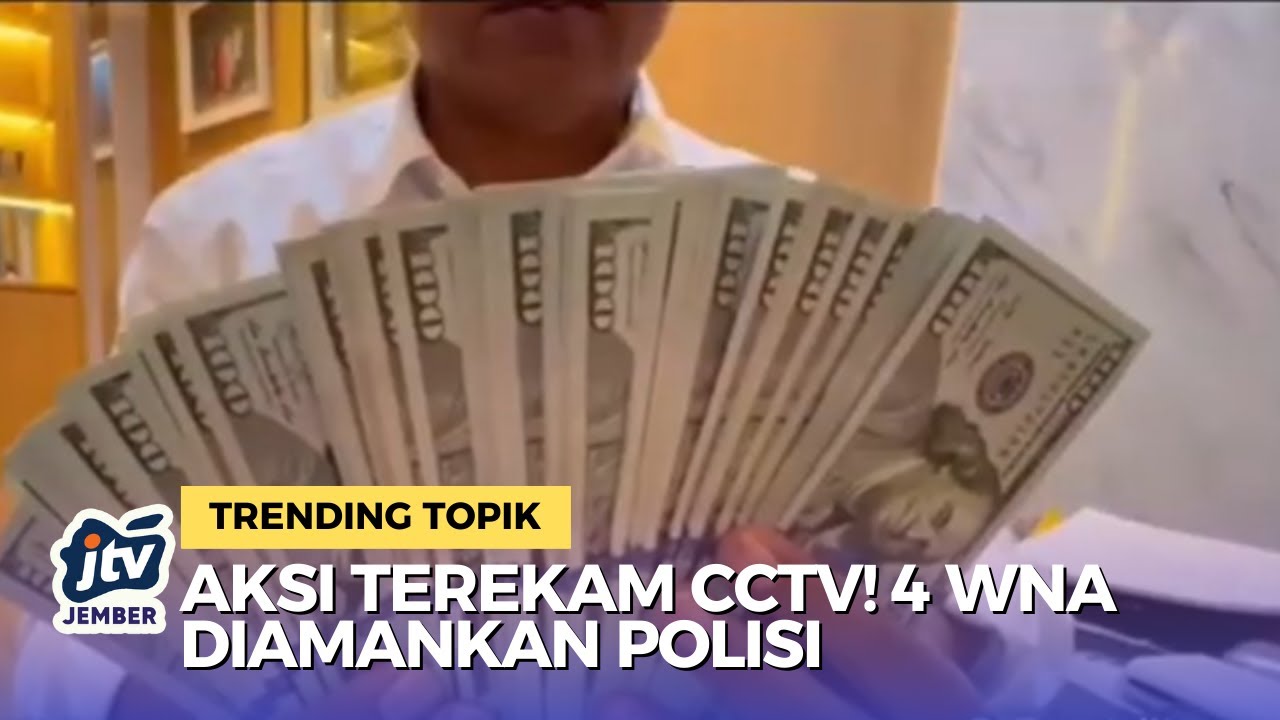 Kasus Pencurian Toko Emas di Surabaya, Empat WNA Diamankan