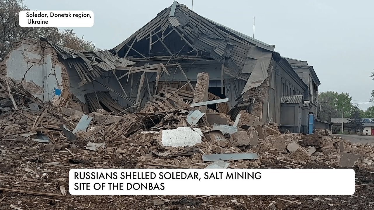 Russian occupiers shelled Soledar, salt mining site of the Donbas