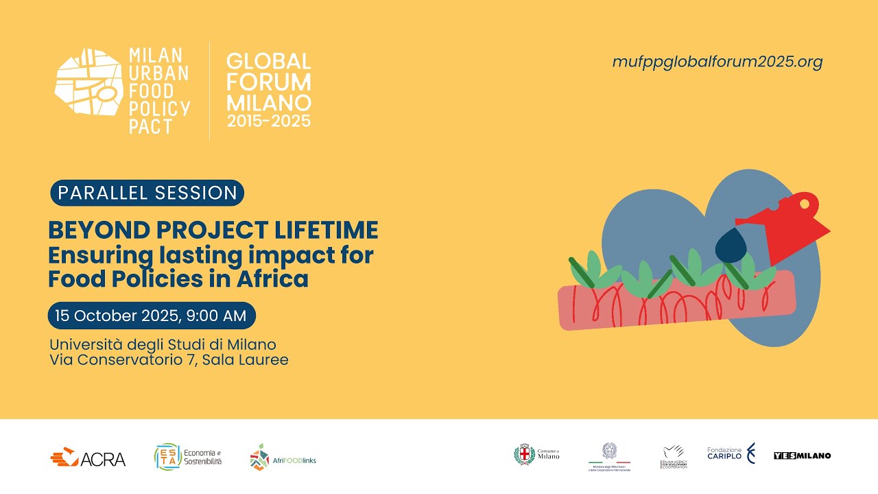 BEYOND PROJECT LIFETIME - Ensuring lasting impact for Food Policies in Africa – 15 Oct 2025
