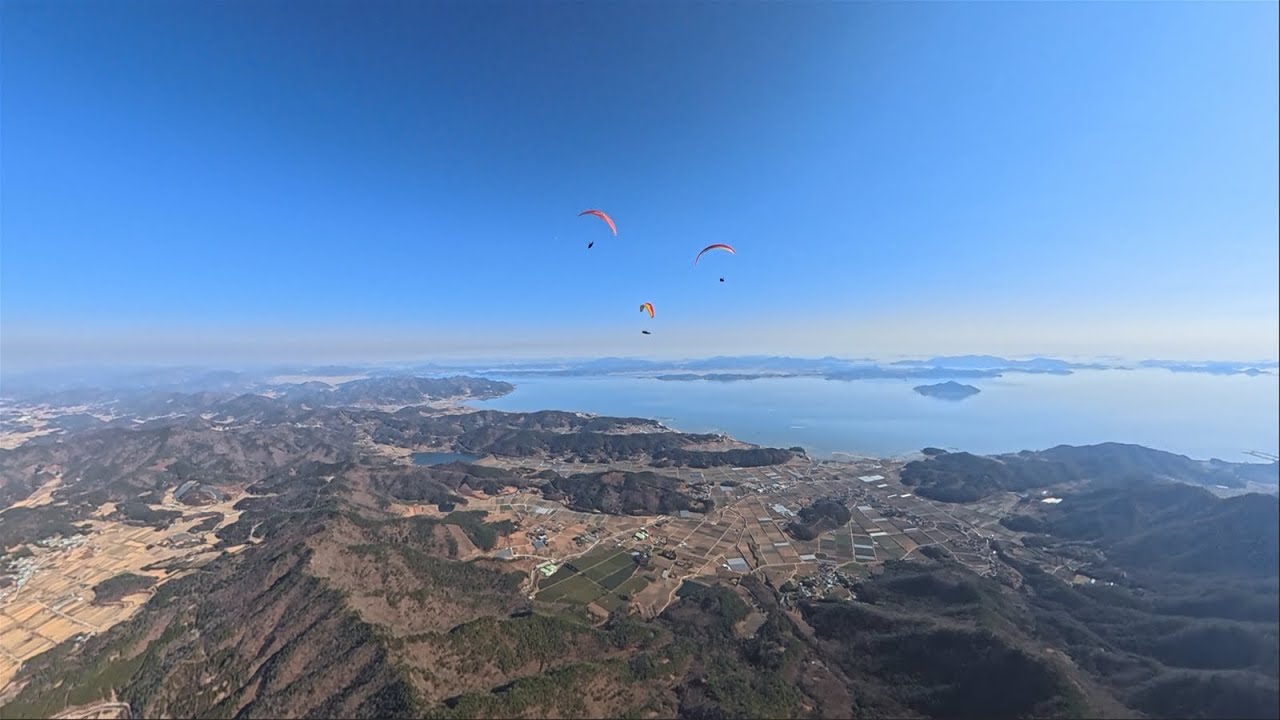 장흥 사자산 - 보성 주월산 | 겨울에 함께 완주한 XC 비행