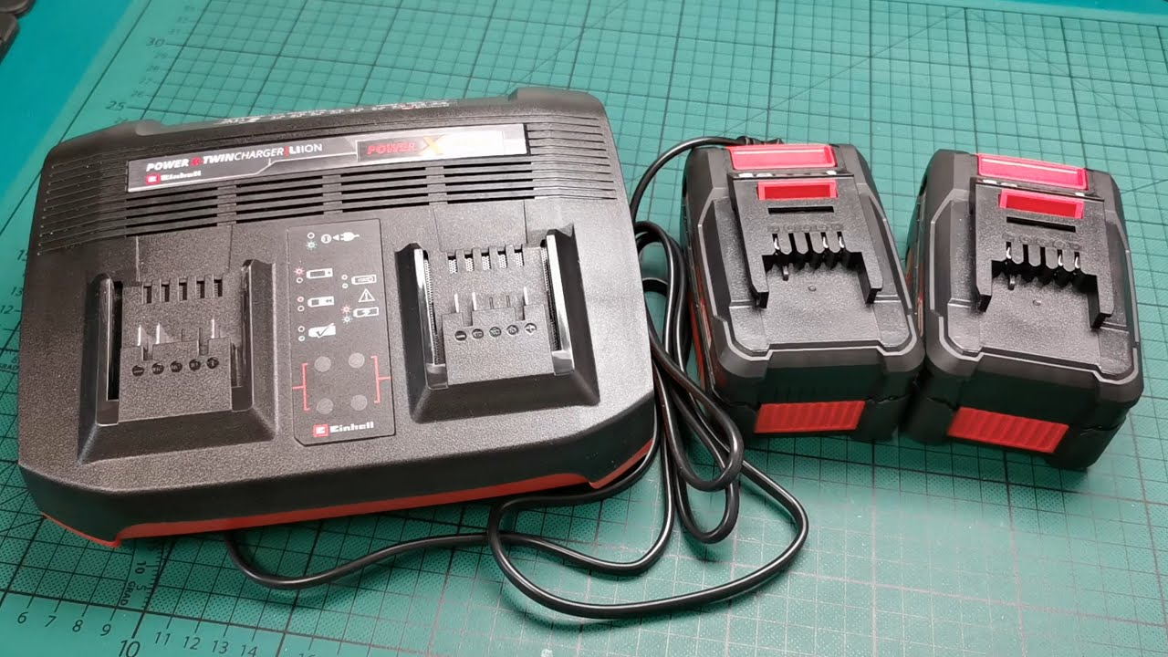 EINHELL 2x 4Ah Power X-Change Twin Charger Kit - unboxing, review and test