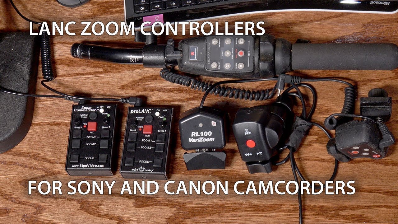 Контроллеры зума LANC для видеокамер Sony и Canon
