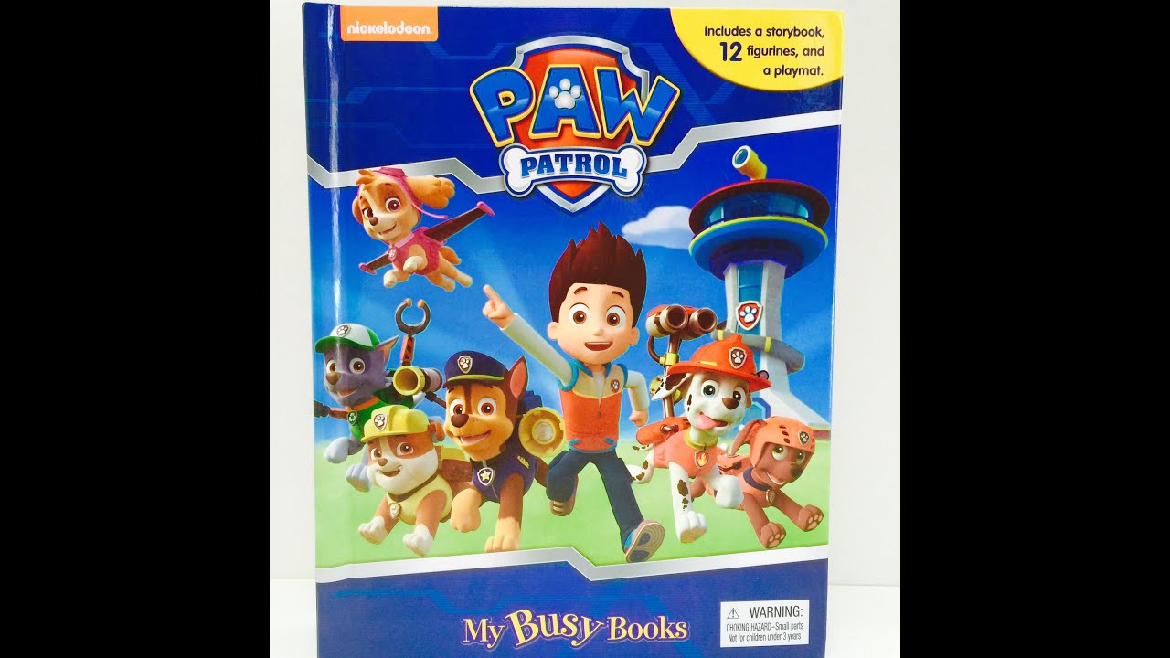 PAW PATROL My Busy Books Story and Miniture Figures Toys
