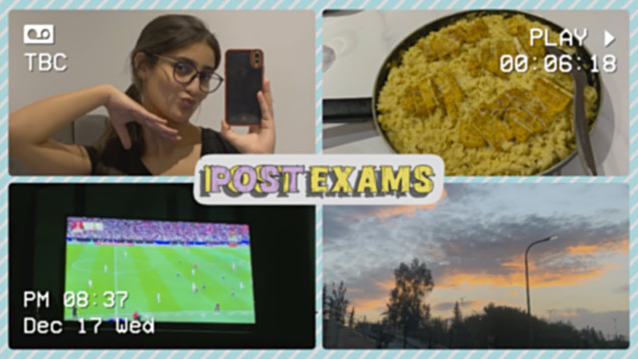 Last exam & post exams diaries 🍃🌷😭| كملنا امتحانات 