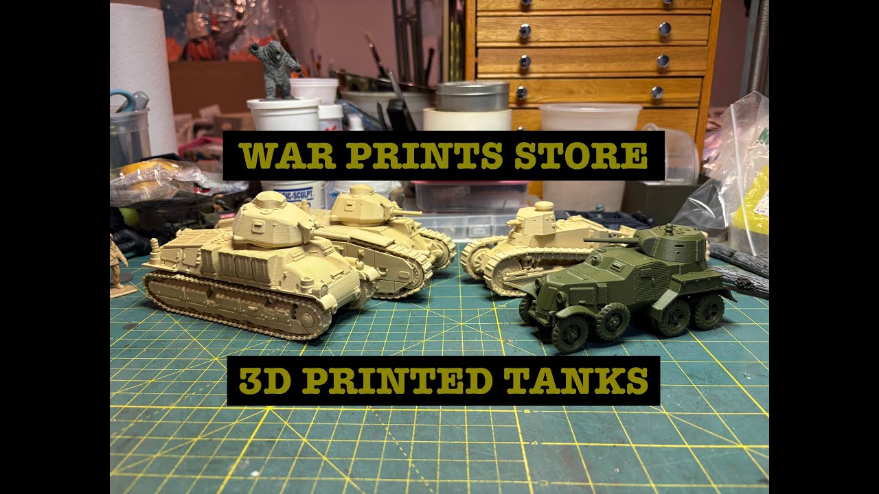 Магазин War Prints: танки, напечатанные на 3D-принтере!