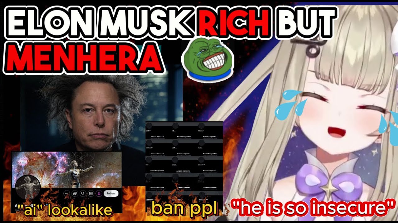 Shiina's Reaction To Elon Musk's Weird Activities on Twitter 🤣| Amanogawa Shiina Clip #shiinaclip