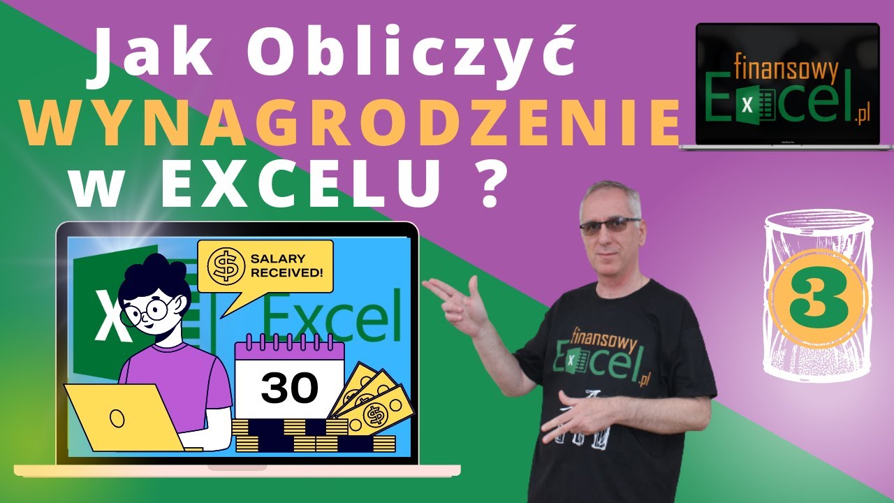 107. Jak Obliczyć Czas Pracy i Nadgodziny Oraz WYNAGRODZENIE za Pomocą Excela.