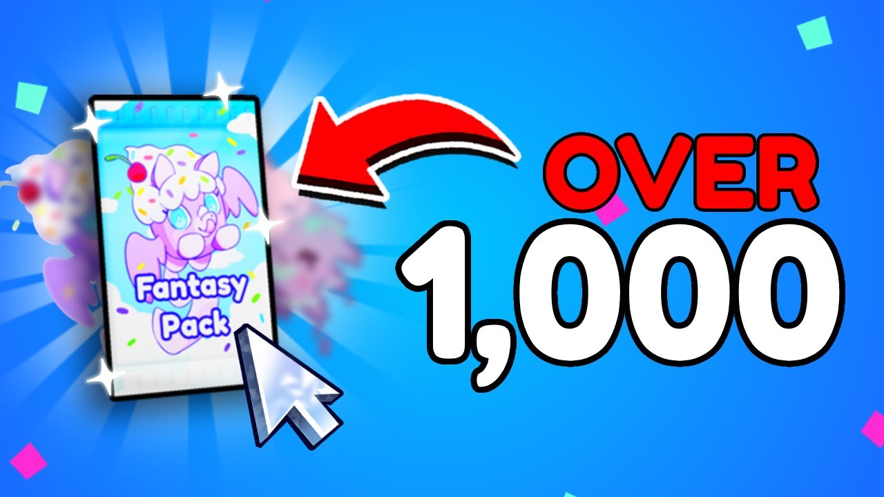 I Opened 1,000+ Fantasy Packs| Pet simulator 99